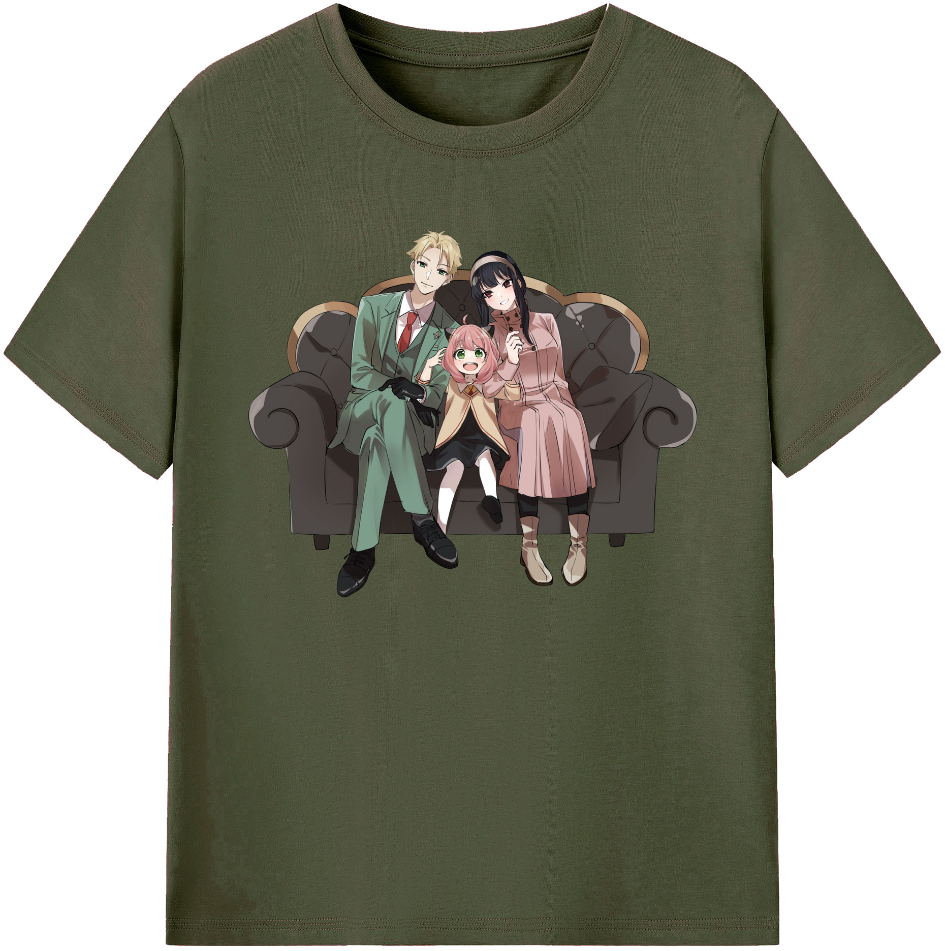 （画像用） SPY×FAMILY间谍家家酒 綿100％ メンズ半袖Tシャツ｜肌触りやわらか＆通気性
